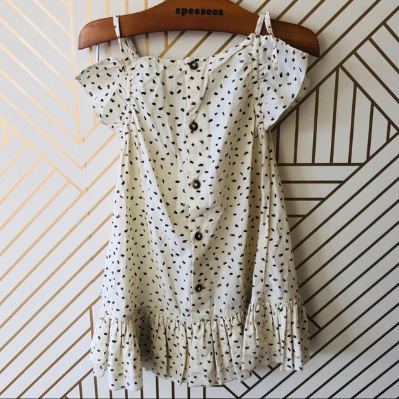 Jean Bourget Cream & Black Dress, 18M - Picture 2 of 5